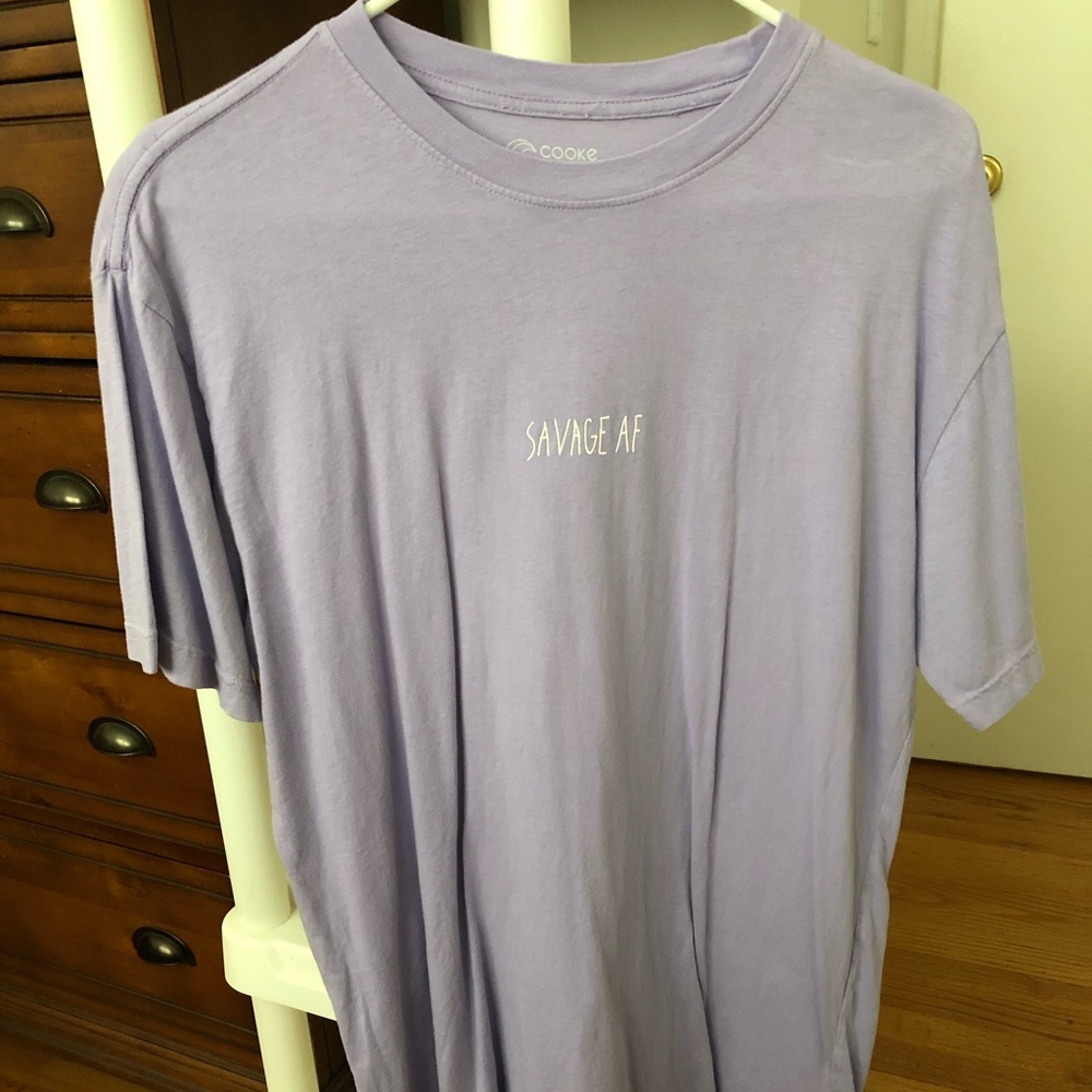 Light Purple TShirt “Savage Af”